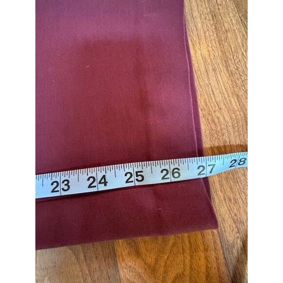 Ann Taylor LOFT Womens The Perfect Straight Pants Burgundy Wine Sz 12 Chino NWT - Picture 12 of 13